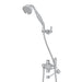 Perrin & Rowe U.5783N Riser Diverter With Handshower, Hose, And Parking Bracket