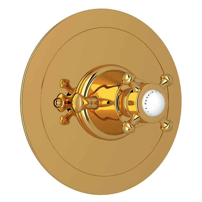 Perrin & Rowe U.5786 Georgian Era 3/4" Round Thermostatic Trim Without Volume Control