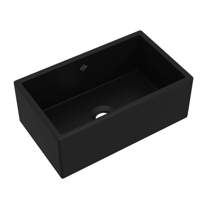 Shaws UM3018 30" Shaker Single Bowl Undermount Fireclay Kitchen Sink