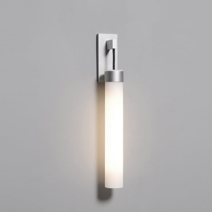 Uplift 3" x 22" x 4" sconce in polished chrome with night light