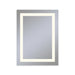 Vitality 30" x 40" x 1-3/4" rectangle lighted mirror with inset light pattern, 2700 kelvin temperature (warm light), dimmable and defogger
