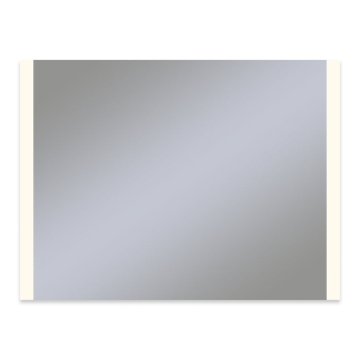 Vitality 48" x 36" x 1-3/4" rectangle lighted mirror with edge lit light pattern, 2700 kelvin temperature (warm light), dimmable, defogger and flippable (can hang in portrait or horizontal orientation)