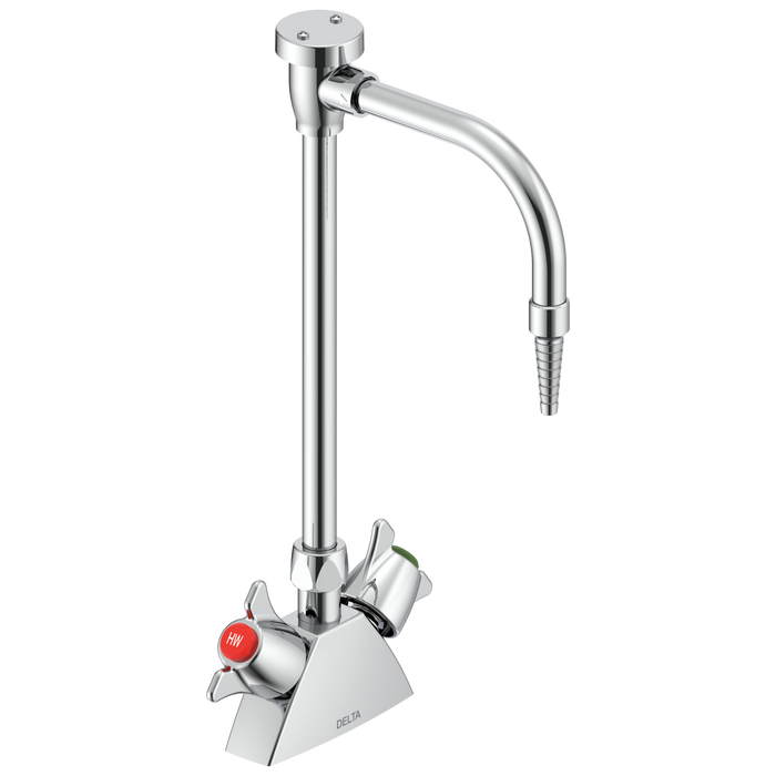 Delta Commercial W67 Series Mixing Faucet: Two Handle 2 3/4" Deck Mount Laboratory Mixing Faucet