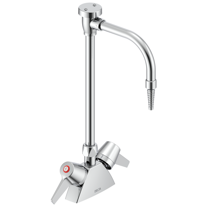 Delta Commercial W67 Series Mixing Faucet: Two Handle 2 3/4" Deck Mount Laboratory Mixing Faucet