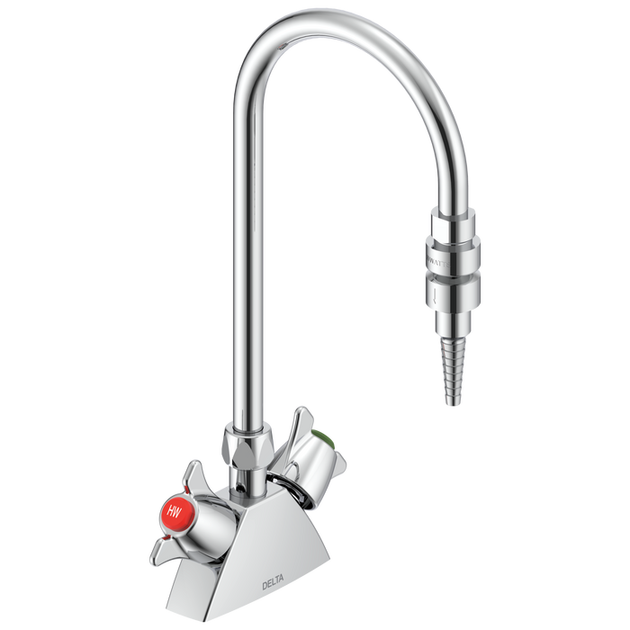 Delta Commercial W67 Series Mixing Faucet: Two Handle 2 3/4" Deck Mount Laboratory Mixing Faucet