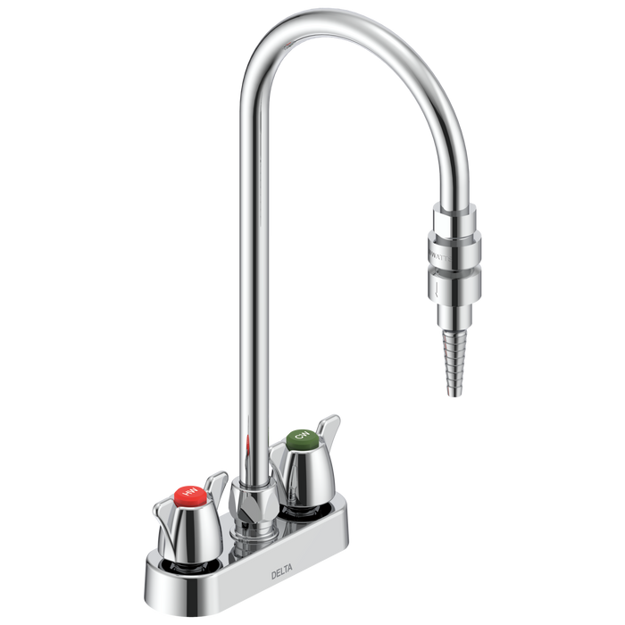 Delta Commercial W67 Series Mixing Faucet: Two Handle 4" Deck Mount Laboratory Mixing Faucet