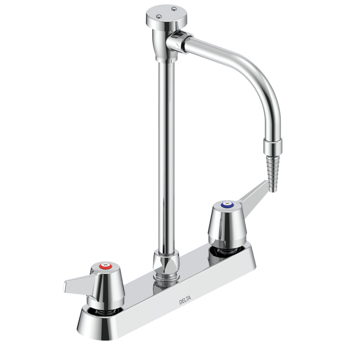 Delta Commercial W67 Series Mixing Faucet: Two Handle 8" Deck Mount Laboratory Mixing Faucet