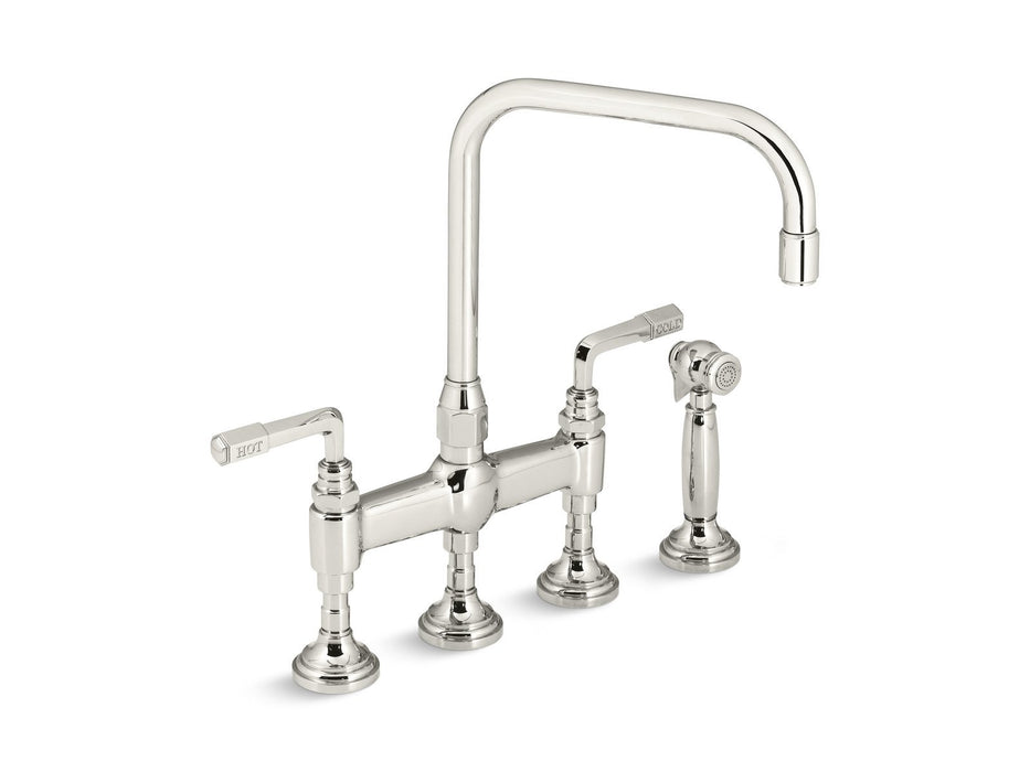 Kallista For Town Kitchen Faucet with Sidespray, Lever Handles