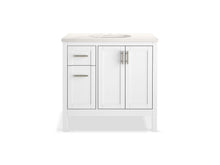 Load image into Gallery viewer, KOHLER K-39605-ASB Hadron 36&amp;quot; bathroom vanity cabinet with sink and quartz top
