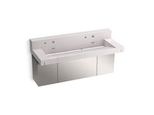 Load image into Gallery viewer, Constellation 60&amp;quot; wall-mount trough lavatory system with backsplash

