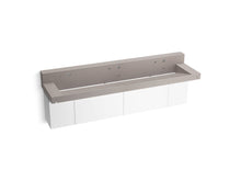 Load image into Gallery viewer, Constellation 90&amp;quot; wall-mount trough lavatory system with backsplash
