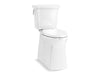 KOHLER K-33813 Corbelle Tall two-piece elongated toilet with skirted trapway, 1.28 gpf