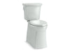 KOHLER K-33813 Corbelle Tall two-piece elongated toilet with skirted trapway, 1.28 gpf