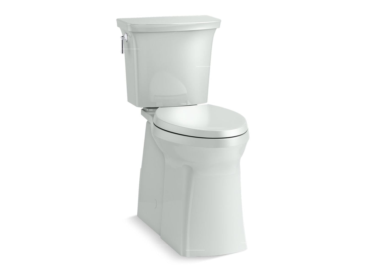 KOHLER K 33813 Corbelle Tall Two piece Elongated Toilet With Skirted Kohler k 33813 corbelle tall two piece elongated toilet with skirted
