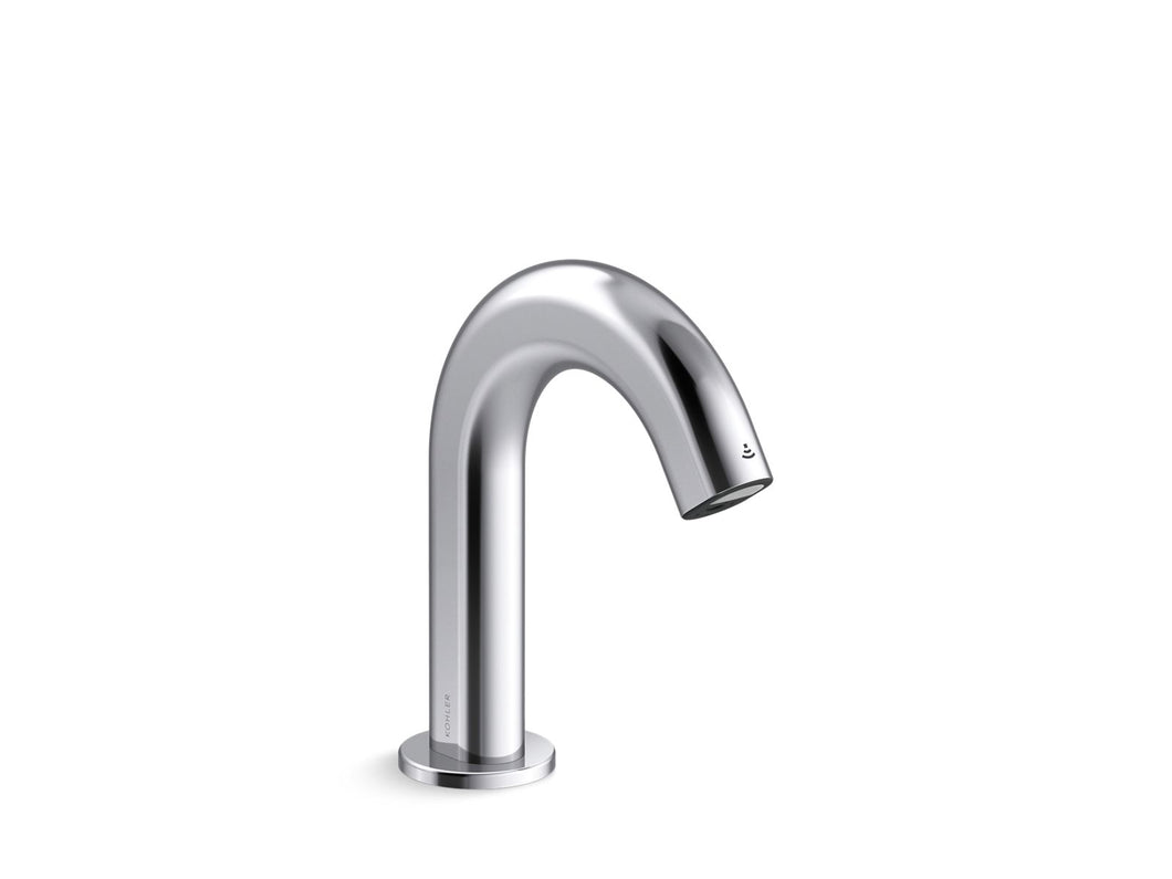 Oblo Touchless single-hole lavatory faucet with Kinesis sensor technology, DC-powered, less drain, 0.5 gpm, project pack