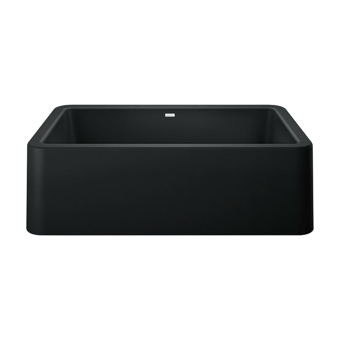 BLANCO 402575 Ikon 33" Apron Single Bowl Farmhouse Sink - Coal Black