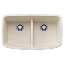 Load image into Gallery viewer, BLANCO 443089 Valea Equal Double Bowl Kitchen Sink with Low Divide - Soft White
