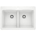 BLANCO 440221 Diamond Equal Double Dual Mount Kitchen Sink - White