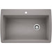 BLANCO 440193 Diamond Super Single Dual Mount Kitchen Sink - Metallic Gray