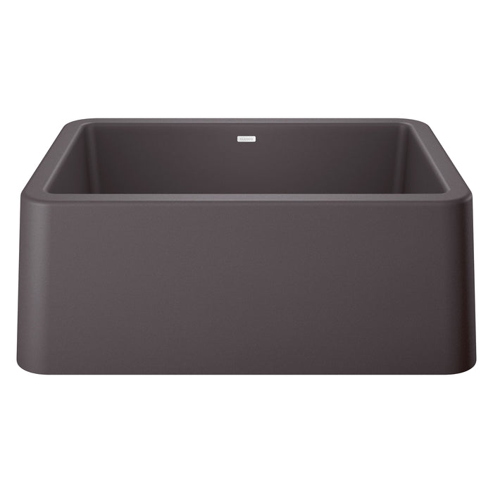 BLANCO Ikon 27" Apron Single Bowl Farmhouse Sink - Cinder