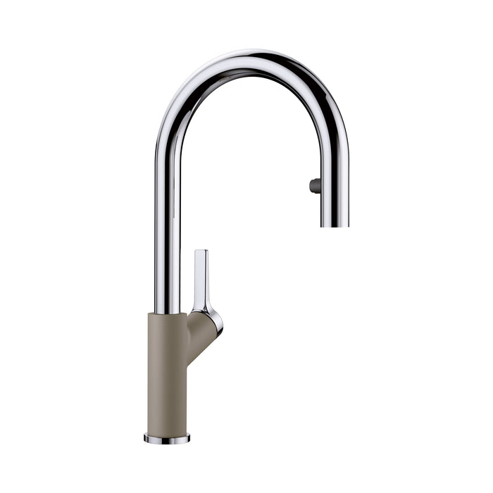 BLANCO 526397 Urbena Pull-Down Kitchen Faucet 1.5 GPM - Chrome/Truffle