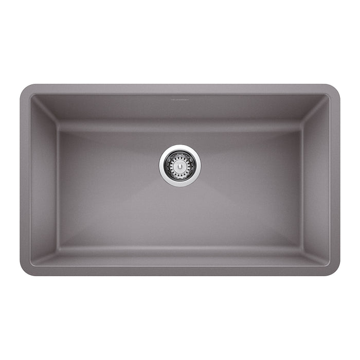 BLANCO 440148 Precis Super Single Bowl Kitchen Sink - Metallic Gray