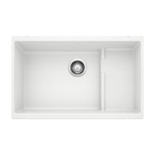 Load image into Gallery viewer, BLANCO 519453 Precis Cascade Super Single Kitchen Sink with Colander - White
