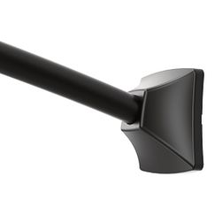 Moen CSR2164 Matte black adjustable curved shower rod