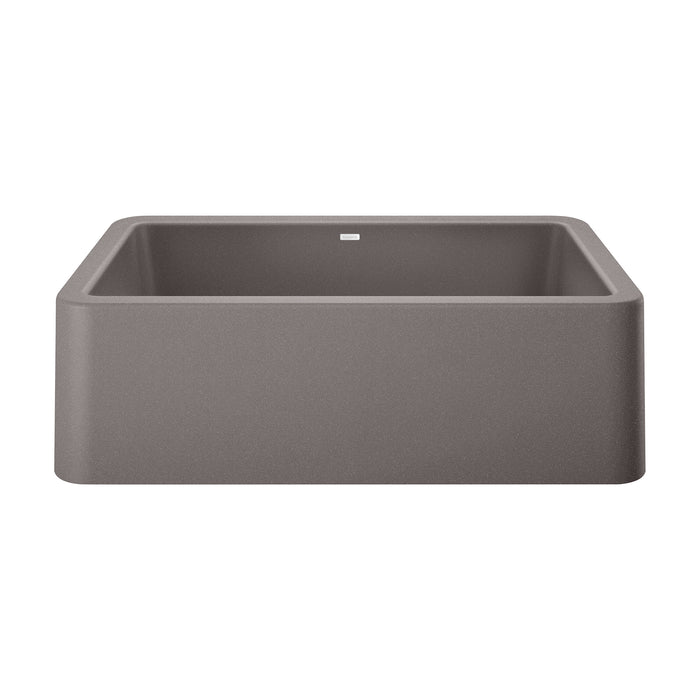 BLANCO 401900 Ikon 33" Apron Single Bowl Farmhouse Sink - Metallic Gray