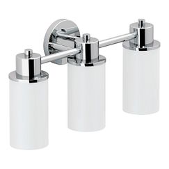 Moen DN0763 Chrome three globe bath light
