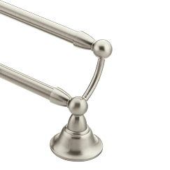 Moen Brushed nickel 24" double towel bar