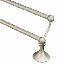 Load image into Gallery viewer, Moen DN7722 Brushed nickel 24&amp;quot; double towel bar
