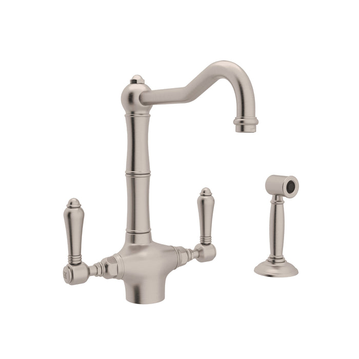 ROHL Acqui® Two Handle Kitchen Faucet With Side Spray
