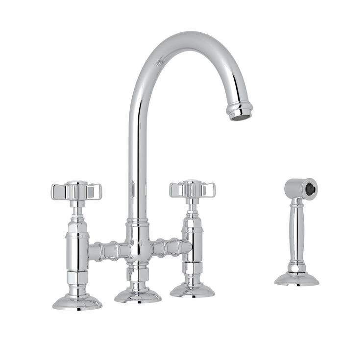 ROHL San Julio® Bridge Kitchen Faucet With Side Spray