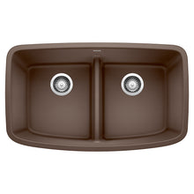 Load image into Gallery viewer, BLANCO 442203 Valea Equal Double Bowl Kitchen Sink with Low Divide - Café
