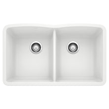 Load image into Gallery viewer, BLANCO 440185 Diamond Equal Double Bowl Kitchen Sink - White
