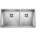 BLANCO Precision 16" R0 1-3/4 Double Bowl Kitchen Sink