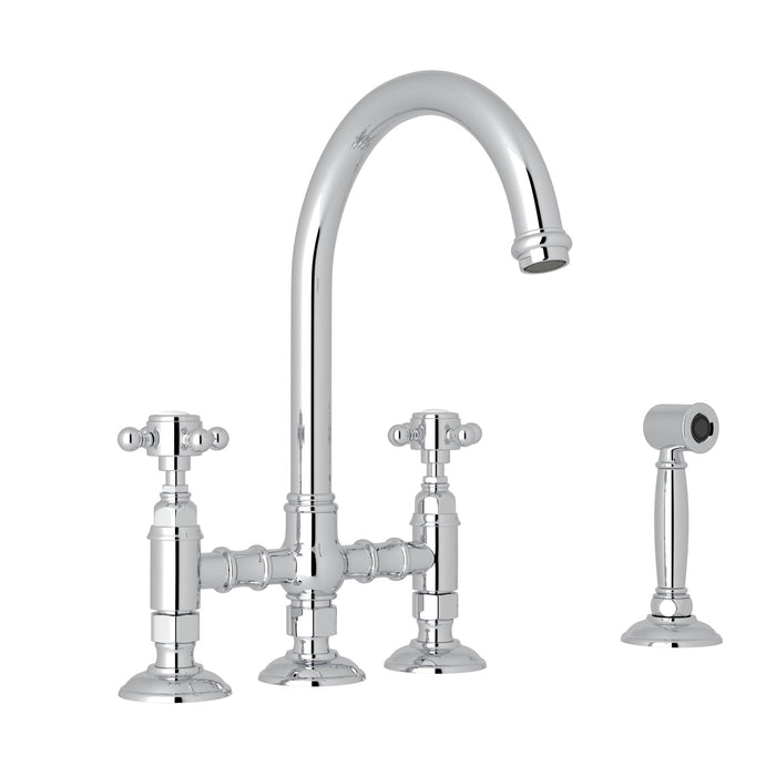 ROHL San Julio® Bridge Kitchen Faucet With Side Spray