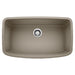 BLANCO 441772 Valea Super Single Bowl Kitchen Sink - Truffle