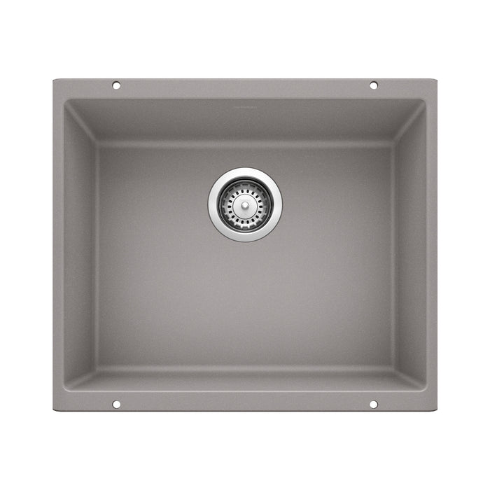 BLANCO Precis 21" Single Bowl Kitchen Sink - Metallic Gray
