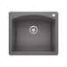 BLANCO 441463 Diamond Single Bowl Dual Mount Kitchen Sink - Cinder