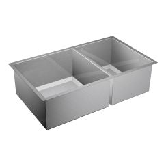 Moen 1600 Series 34" x 20" Stainless Steel 16 Gauge Double Bowl Sink in Satin Stainless