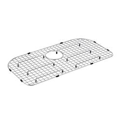 Moen GA749B Stainless D Shape Rear Drain Bottom Grid Accessory 29" x 16" in Satin Stainless