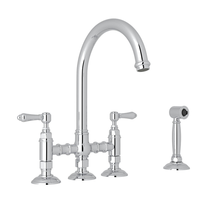 ROHL San Julio® Bridge Kitchen Faucet With Side Spray