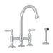 ROHL San Julio® Bridge Kitchen Faucet With Side Spray