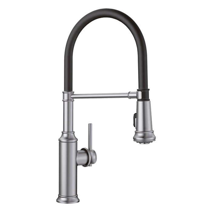 BLANCO 442509 Empressa Semi-Pro Kitchen Faucet 1.5 GPM - PVD Steel