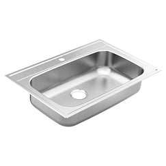 Moen GS181631 33"X22" Stainless Steel 18 Gauge Single Bowl Drop In Sink
