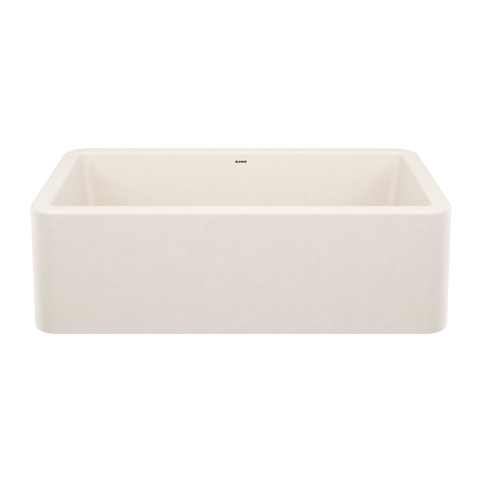 BLANCO 443077 Ikon 33" Apron Single Bowl Farmhouse Sink - Soft White