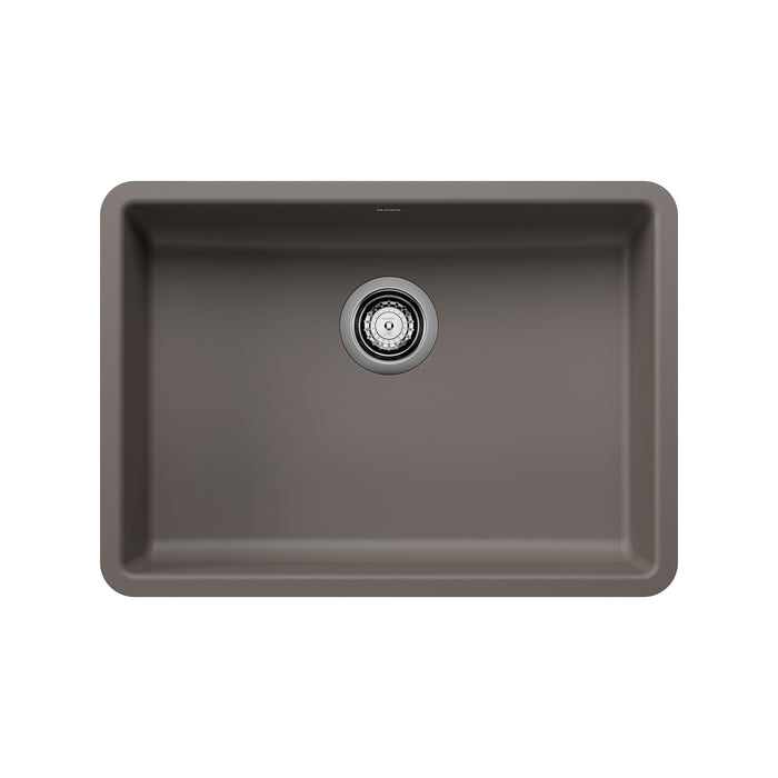 BLANCO Precis 25" ADA Single Bowl Kitchen Sink - Volcano Gray