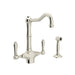 ROHL Acqui® Two Handle Kitchen Faucet With Side Spray